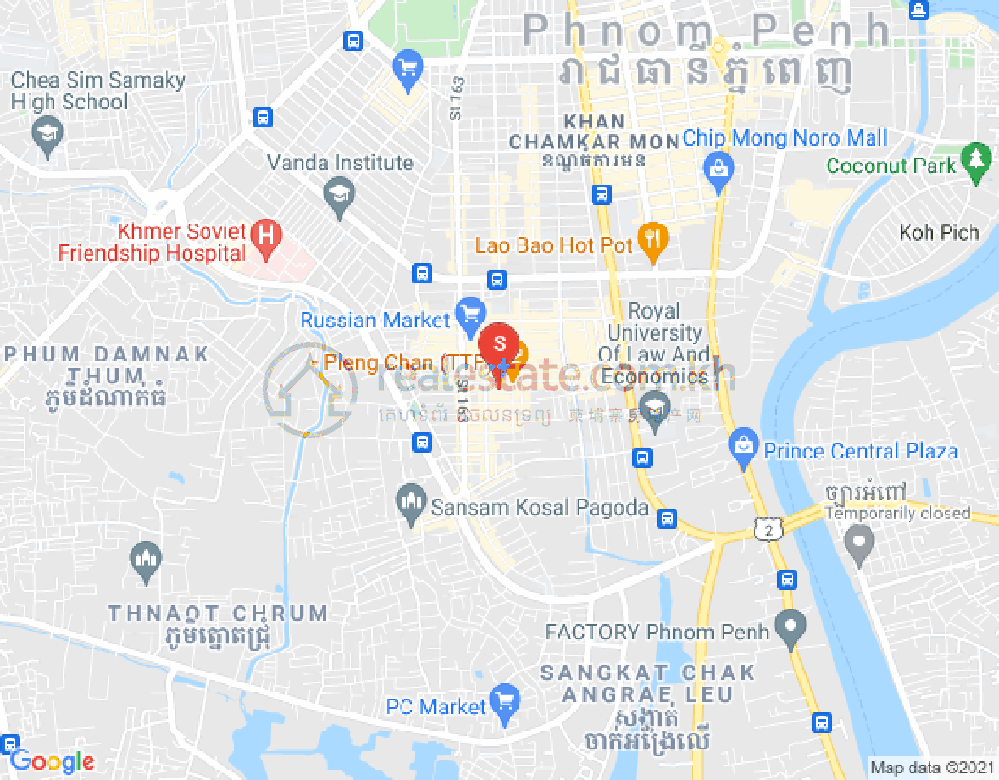 주더분2구역, 짬까몬, 프놈펜 지도