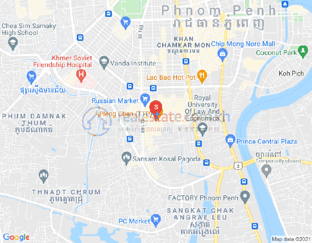 주더분2구역, 짬까몬, 프놈펜 지도