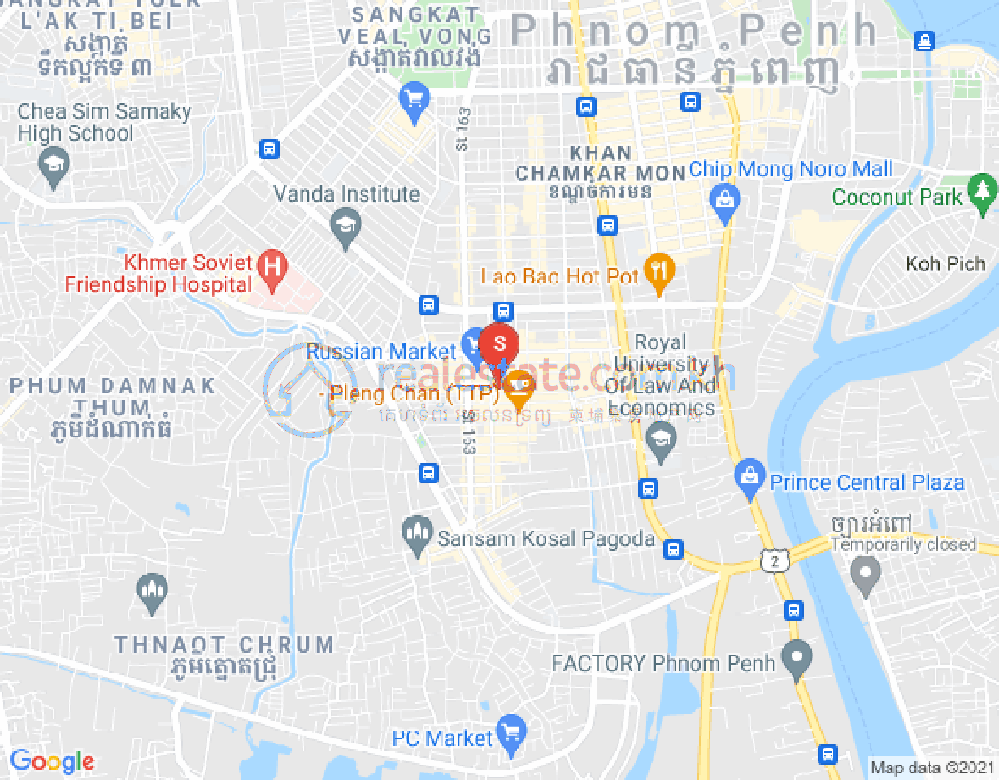 주더분2구역, 짬까몬, 프놈펜 지도