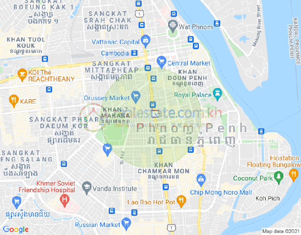 Mapa: 105, Olympic, Boeng Keng Kang, Phnom Penh