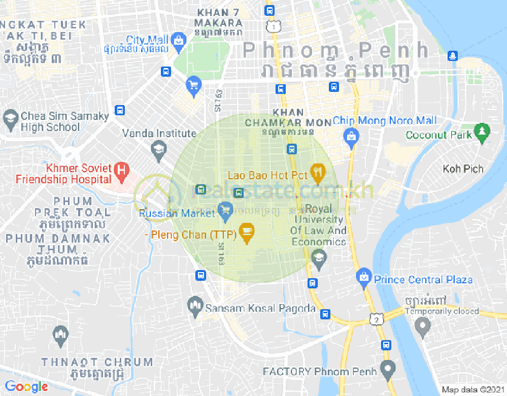 Mapa: 105, BKK 3, Boeng Keng Kang, Phnom Penh