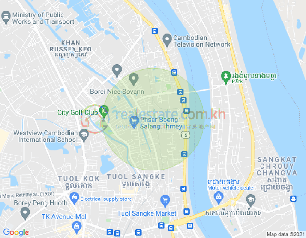 ルッセイケオ, プノンペンの地図