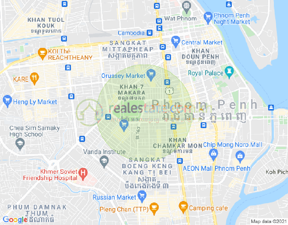 St.236, 奥林匹克, 波哥堪, 金边地图