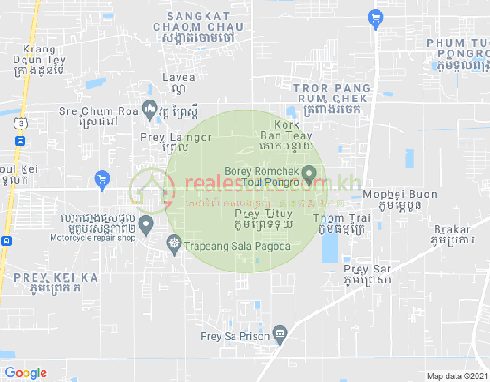 Mapa: SN Land Toul Pongro Project