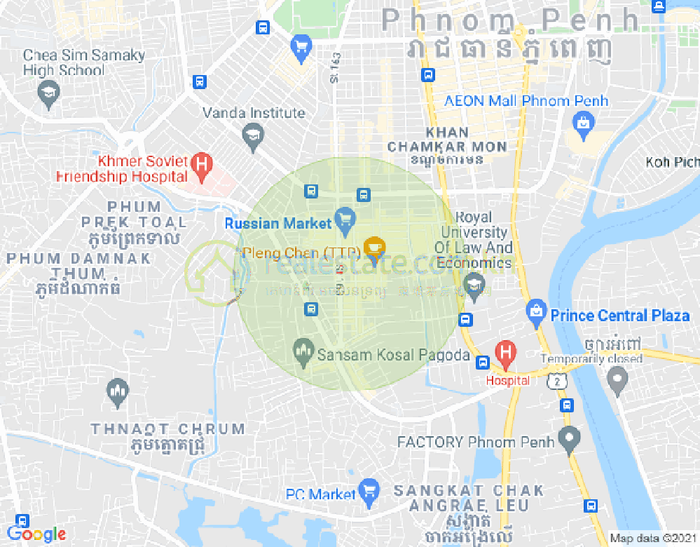 朱德奔1分区, 占卡蒙, 金边地图