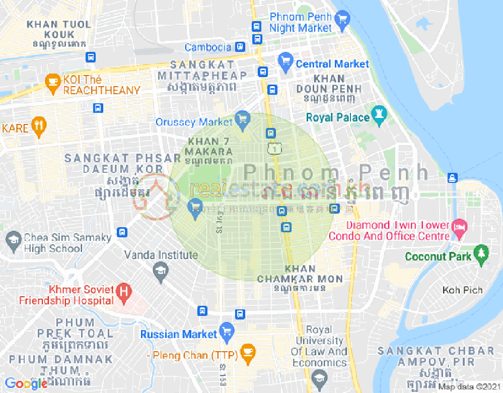 St.115, 奥林匹克, 波哥堪, 金边地图