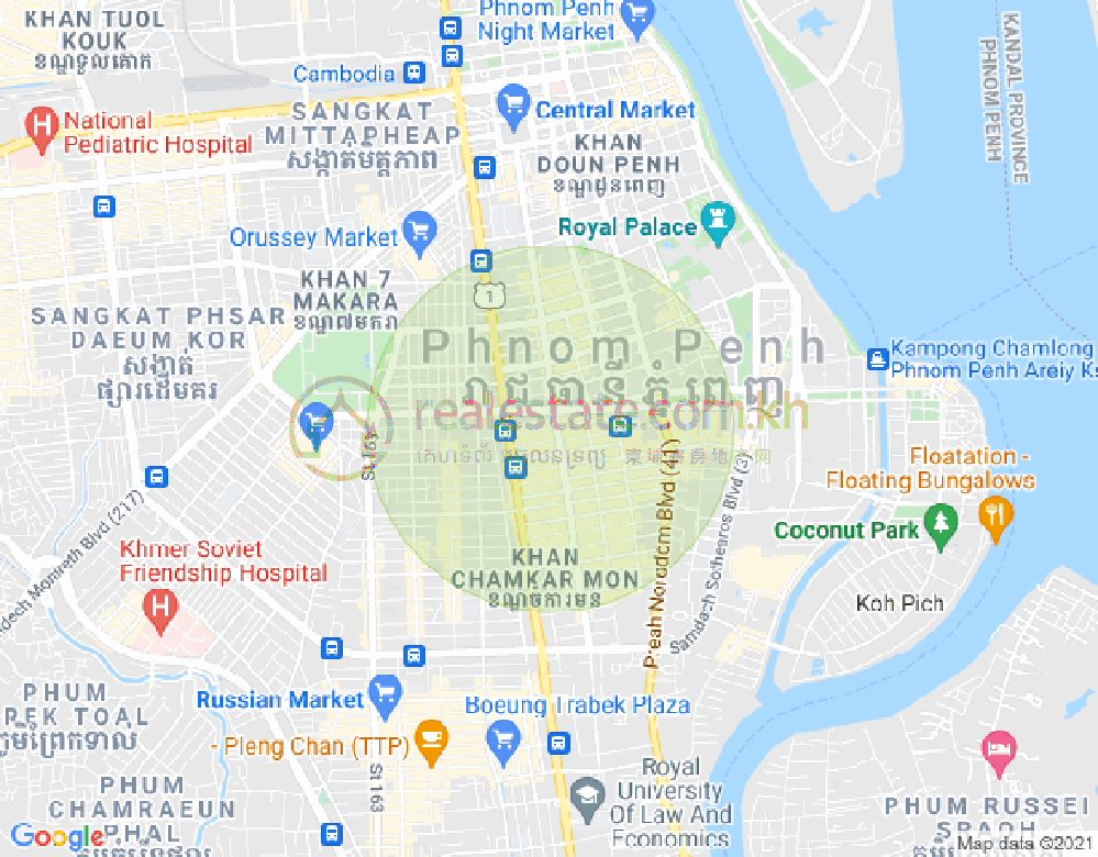 แผนที่ St.278, BKK 1, บึงเกงกอง, พนมเปญ