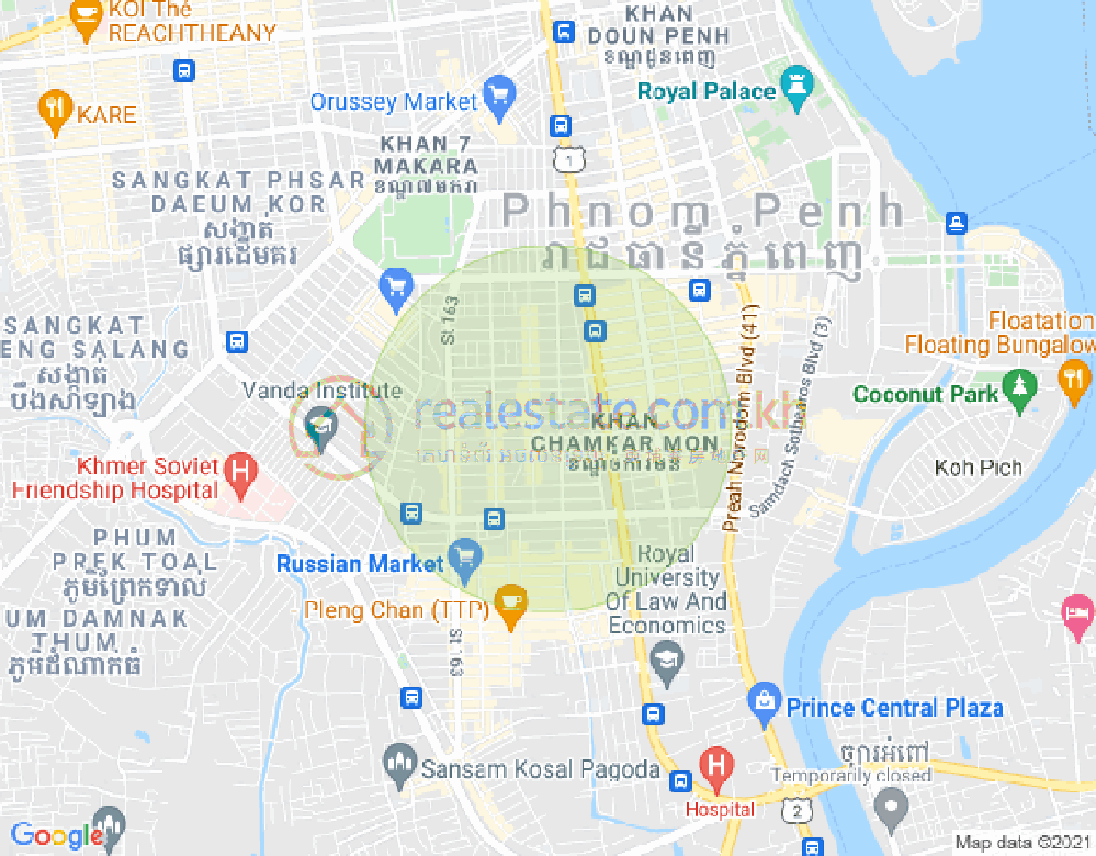 แผนที่ I, โตนเลบาสัก, จัมการมอน, พนมเปญ
