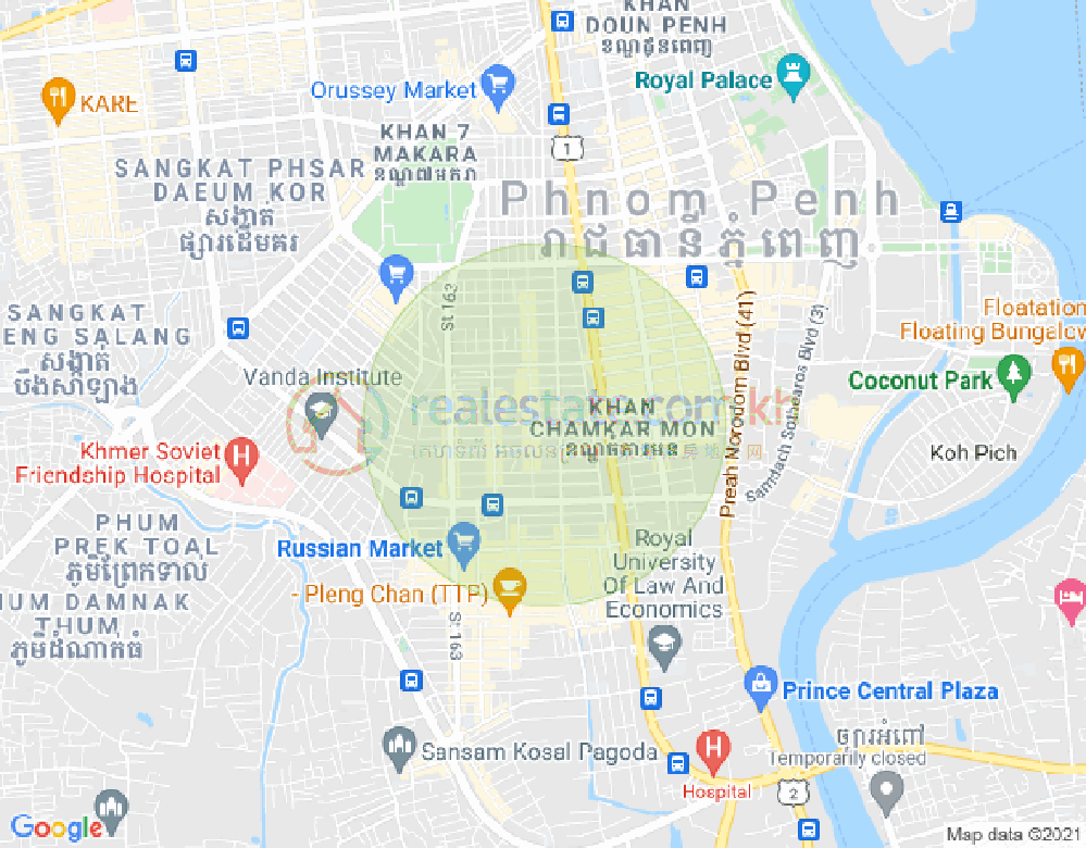 ផែនទី បឹងកេងកង២, បឹងកេងកង, ភ្នំពេញ