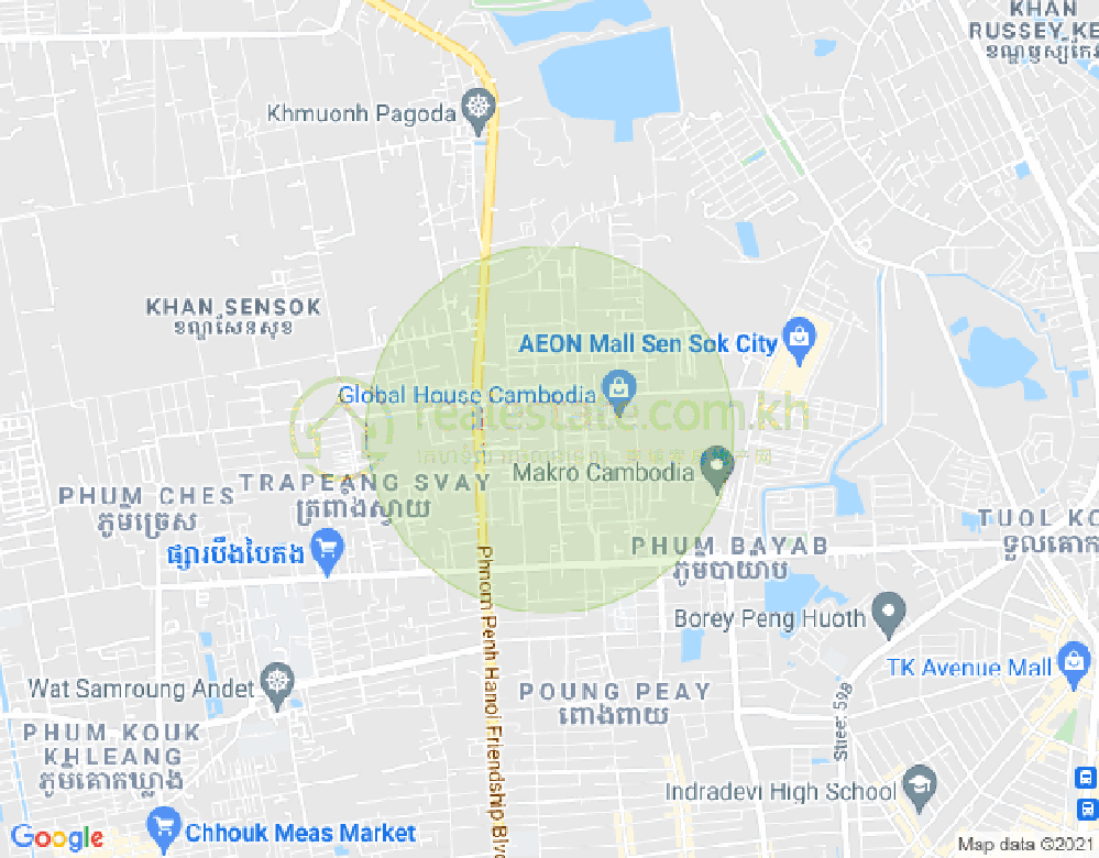 Map of Gold Class Sen Sok Serviced Residence