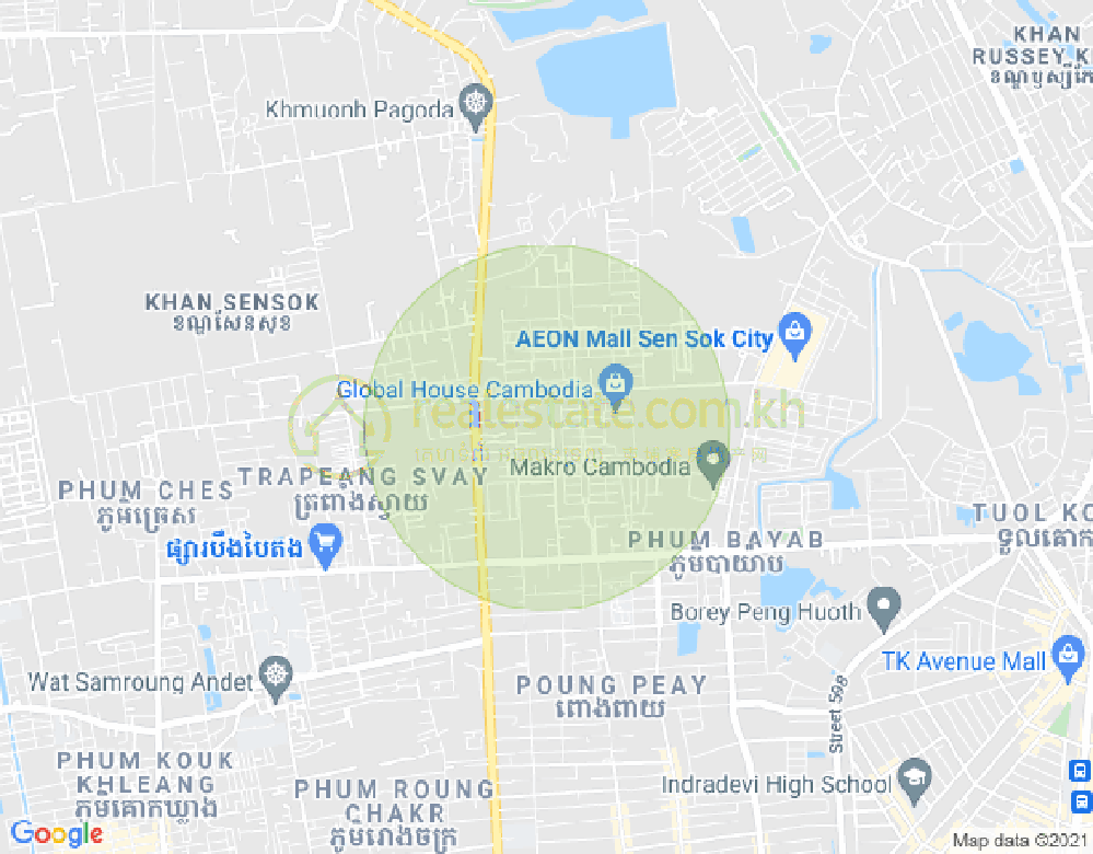 Carte de Gold Class Sen Sok Serviced Residence
