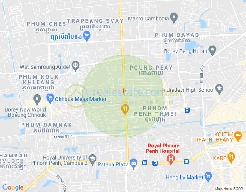 Mapa: Residence H Sen Sok