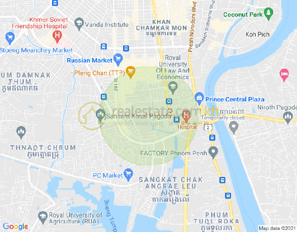 朱德奔2分区, 占卡蒙, 金边地图