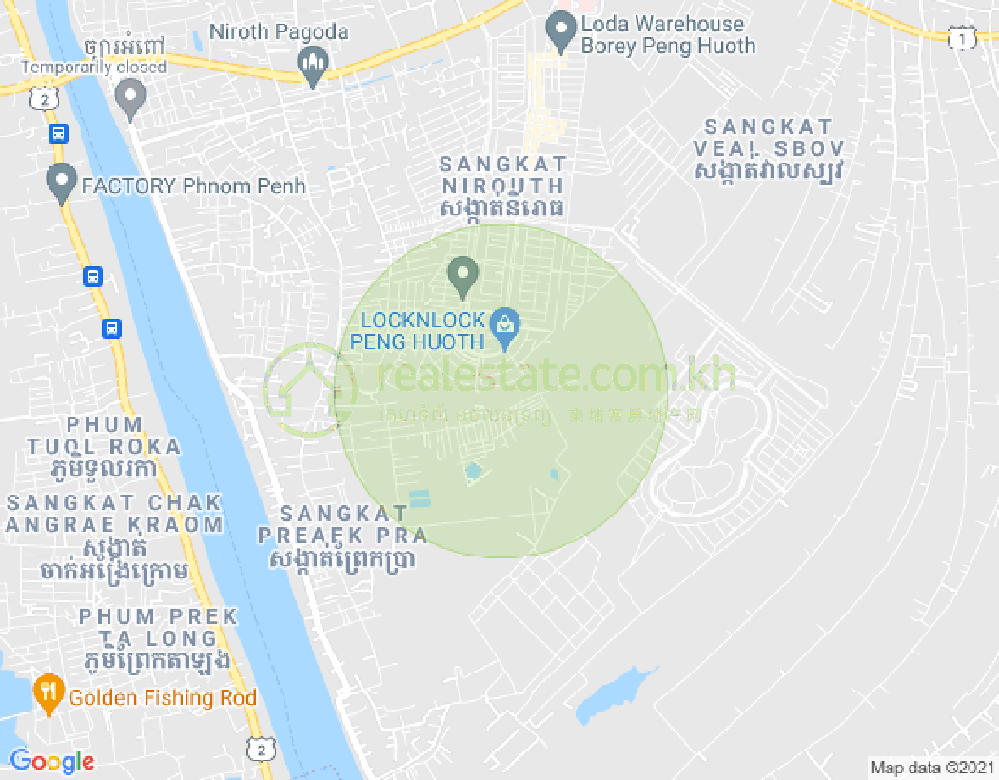 Nirouth分区, 铁桥头区, 金边地图