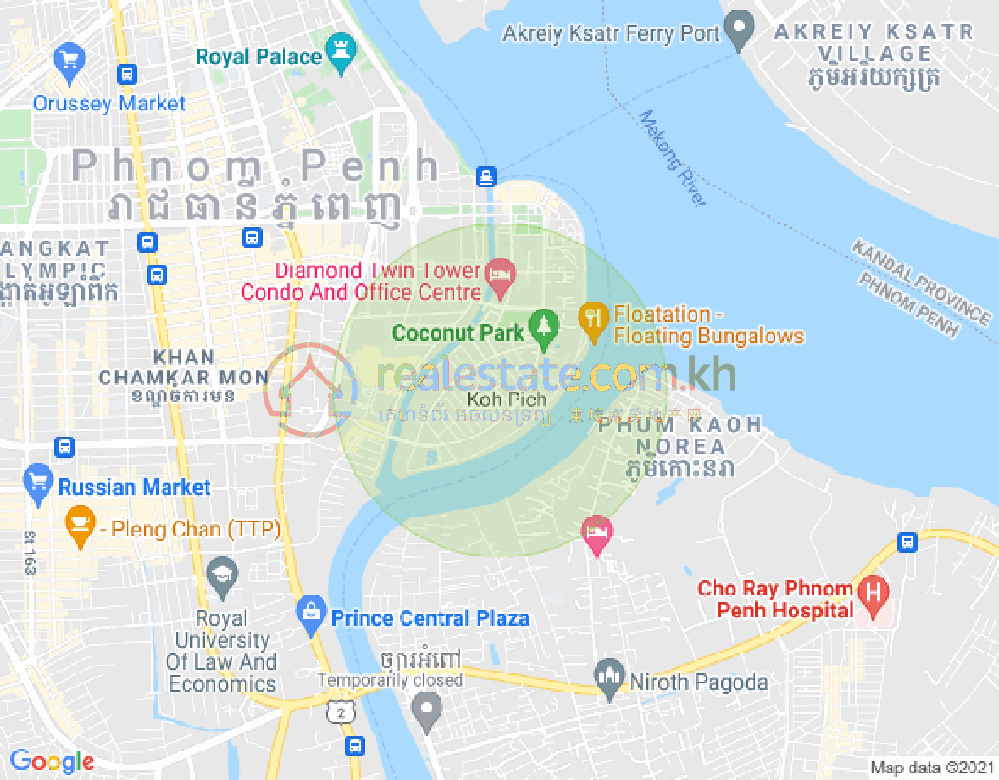 百色河分区, 占卡蒙, 金边地图