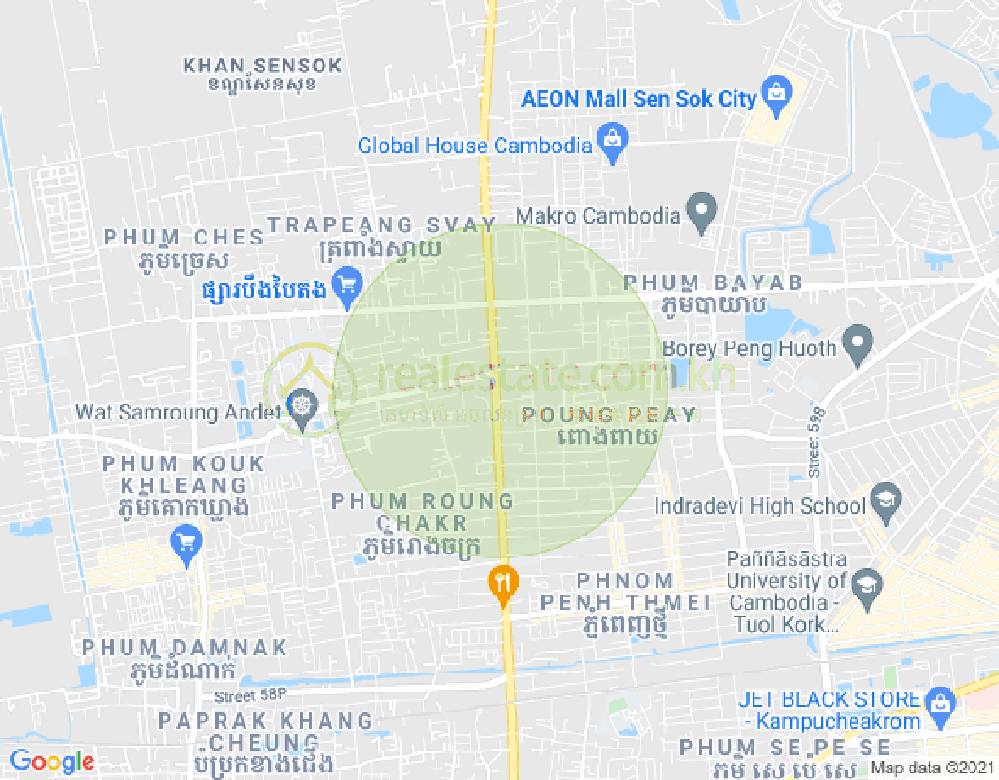 แผนที่ พนมเปญทเมย, แซนสก, พนมเปญ