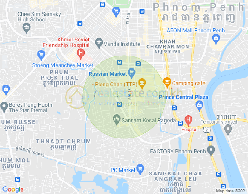 472, 주더분1구역, 짬까몬, 프놈펜 지도