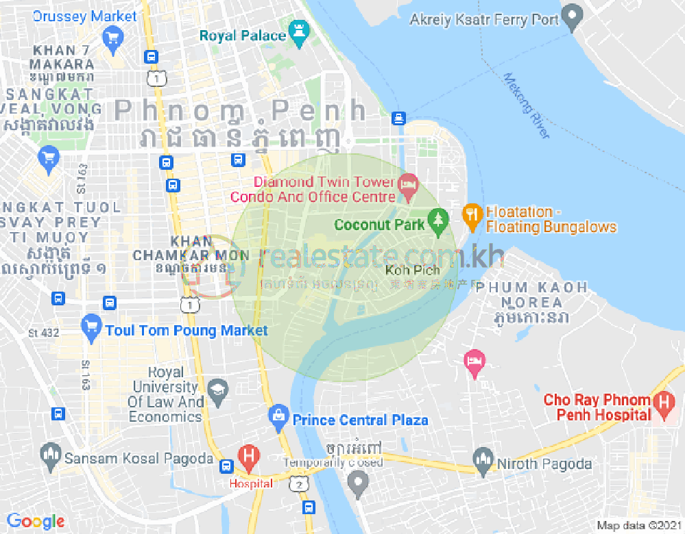 百色河分区, 占卡蒙, 金边地图