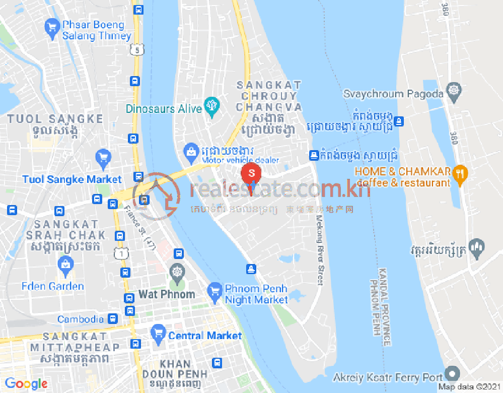 Mapa: Chroy Changvar, Phnom Penh