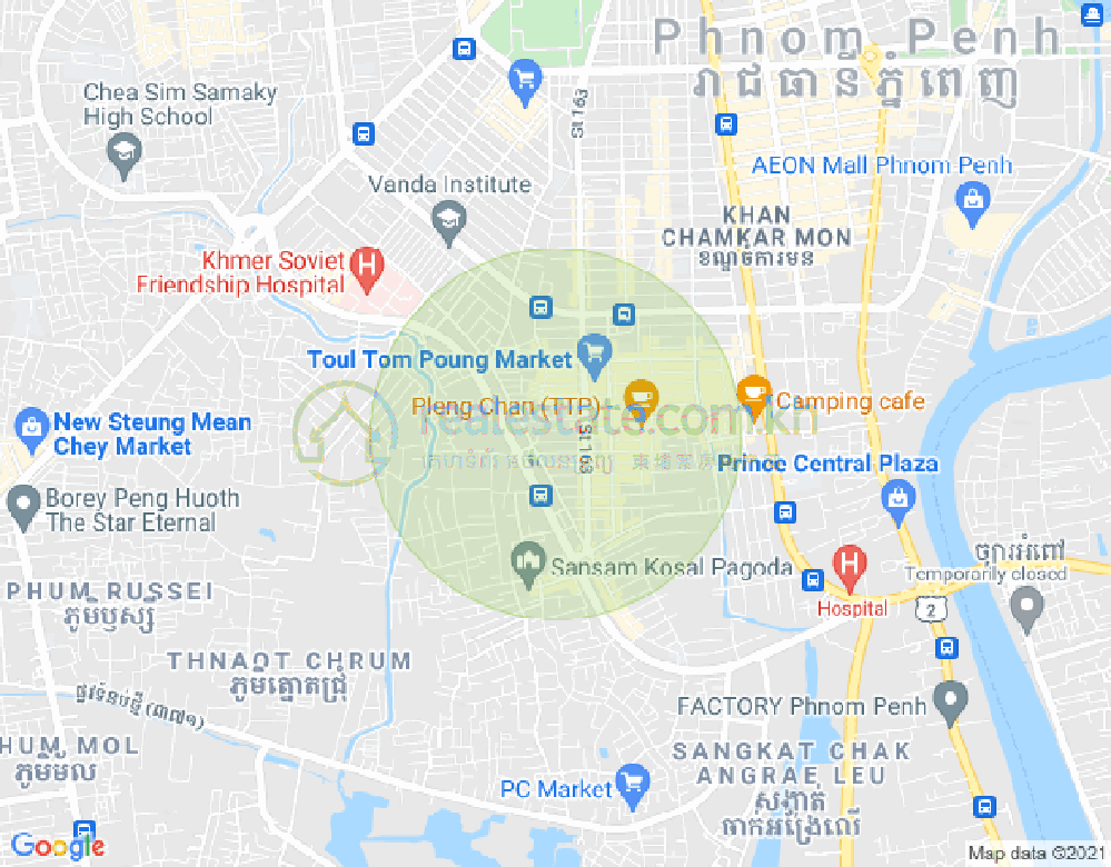 ផែនទី ទួលទំពូង១, ចំការមន, ភ្នំពេញ