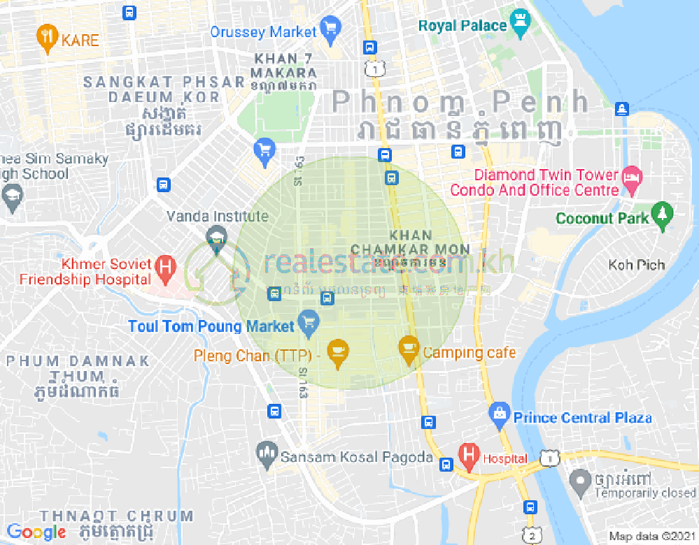แผนที่ บีเคเค 3, บึงเกงกอง, พนมเปญ