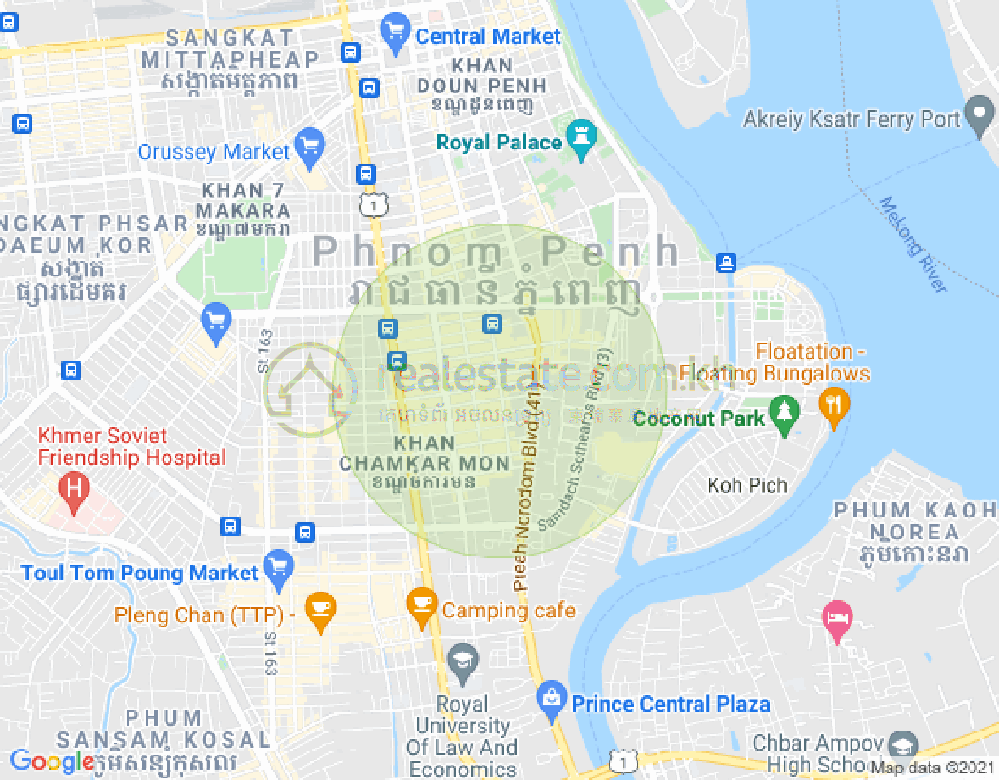 ផែនទី បឹងកេងកង១, បឹងកេងកង, ភ្នំពេញ