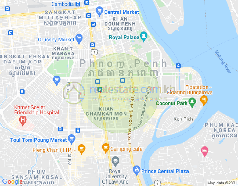 ផែនទី បឹងកេងកង១, បឹងកេងកង, ភ្នំពេញ