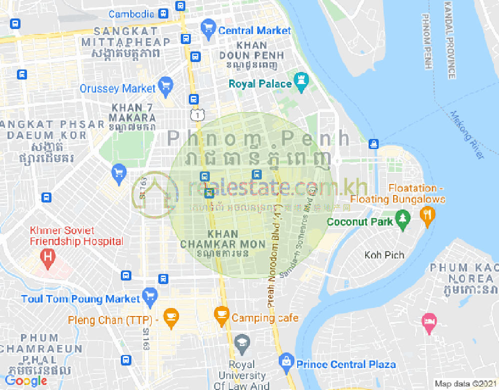 ផែនទី បឹងកេងកង១, បឹងកេងកង, ភ្នំពេញ