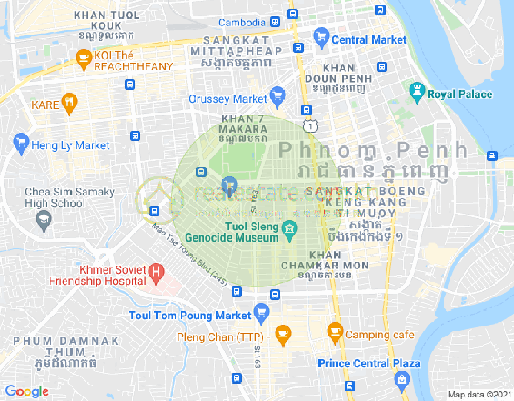 Carte de Olympic, Boeng Keng Kang, Phnom Penh