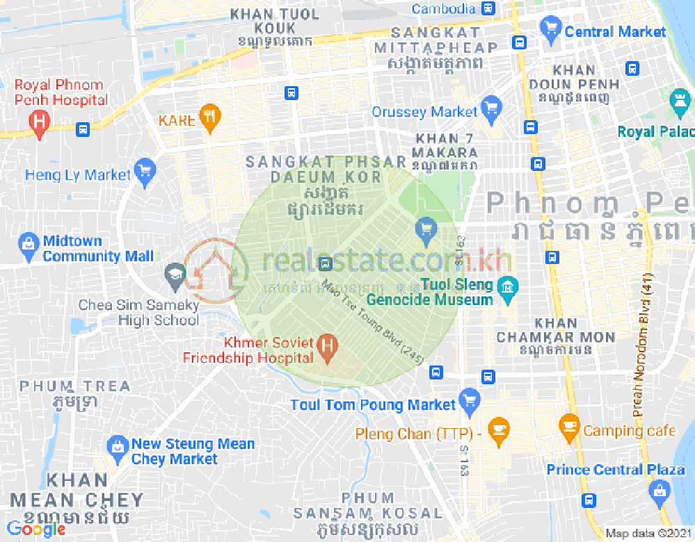 ផែនទី St.348, ទួលស្វាយព្រៃ១, បឹងកេងកង, ភ្នំពេញ