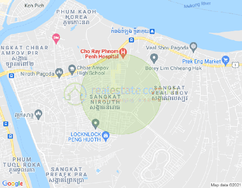Carte de Nirouth, Chbar Ampov, Phnom Penh