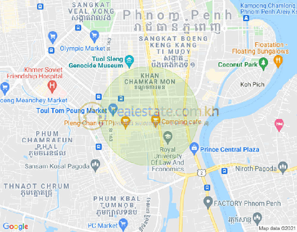 万禾密分区, 占卡蒙, 金边地图