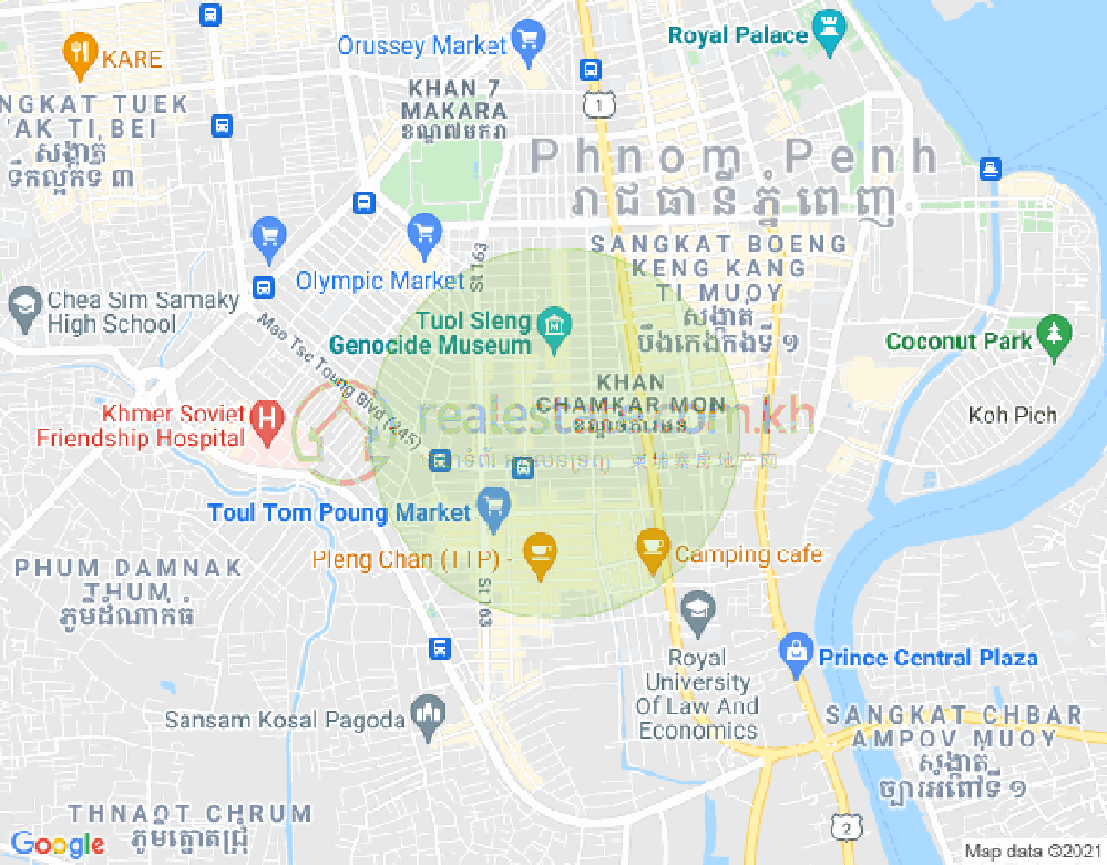 แผนที่ บีเคเค 3, บึงเกงกอง, พนมเปญ