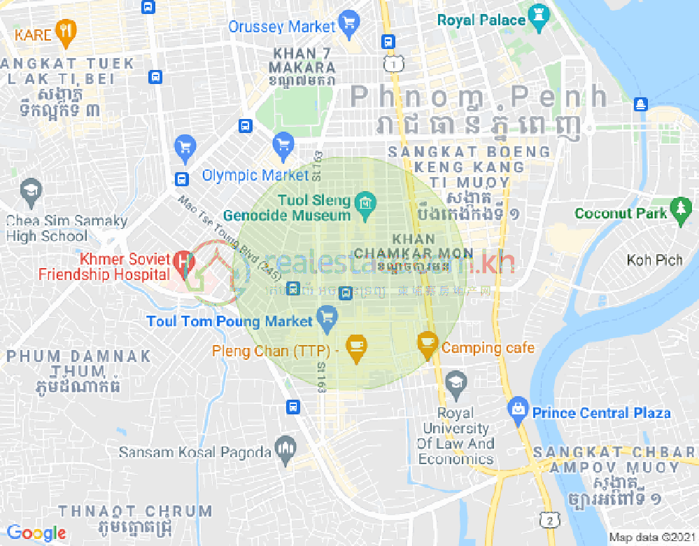 แผนที่ บีเคเค 3, บึงเกงกอง, พนมเปญ