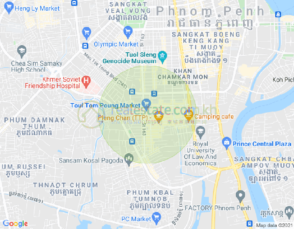 ផែនទី ទួលទំពូង១, ចំការមន, ភ្នំពេញ