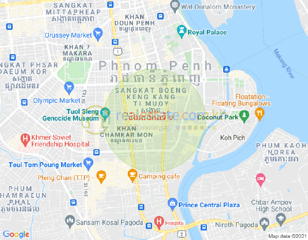 แผนที่ BKK 1, บึงเกงกอง, พนมเปญ