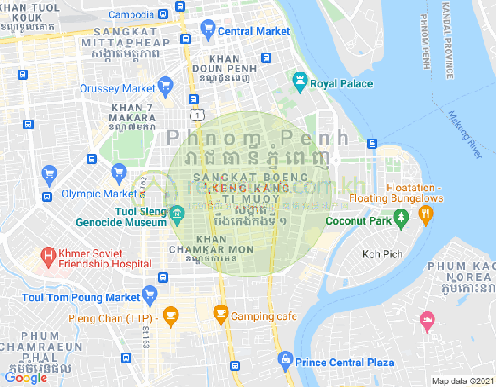 แผนที่ BKK 1, บึงเกงกอง, พนมเปญ
