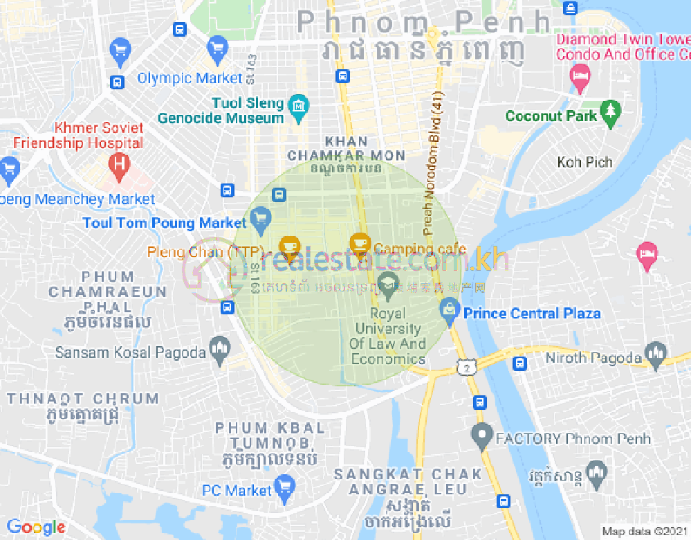 万禾密分区, 占卡蒙, 金边地图