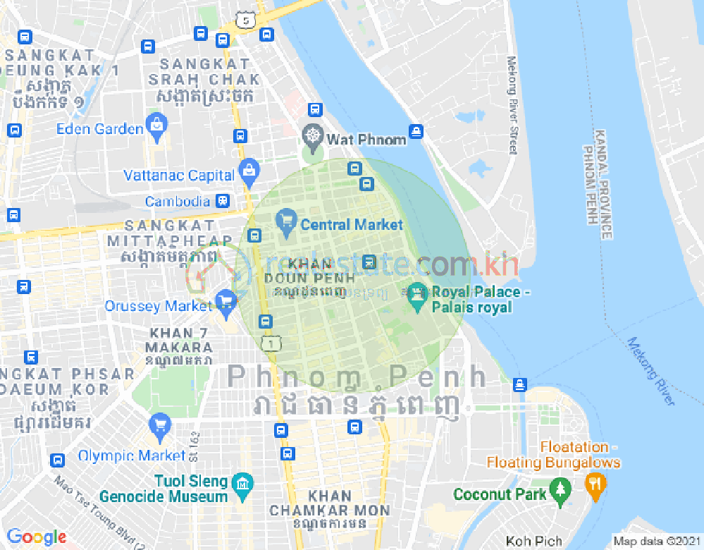Mapa: 19, Phsar Kandal II, Daun Penh, Phnom Penh