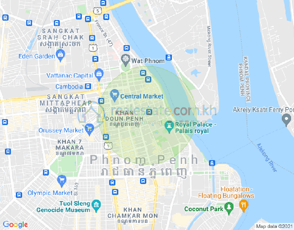 Mapa: 19, Phsar Kandal II, Daun Penh, Phnom Penh