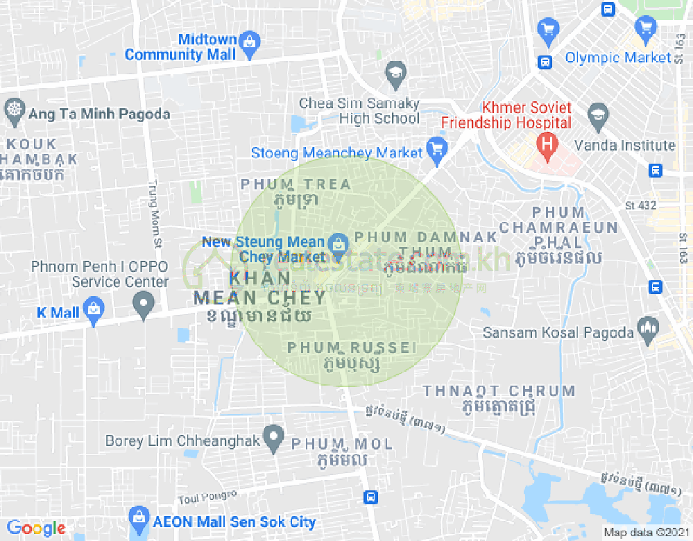 ផែនទី ស្ទឹងមានជ័យ១, មានជ័យ, ភ្នំពេញ