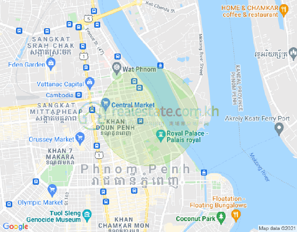 Mapa: 51, Phsar Kandal I, Daun Penh, Phnom Penh