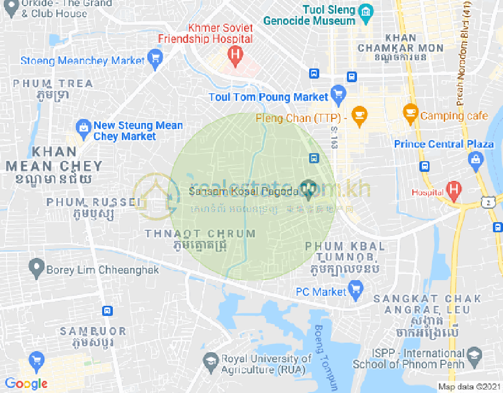 庆丰屯2, 棉芷区, 金边地图