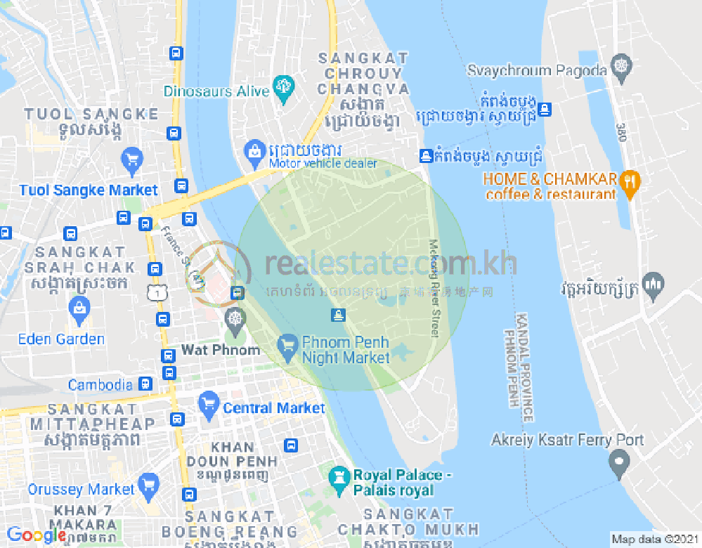 Carte de Chroy Changvar, Phnom Penh