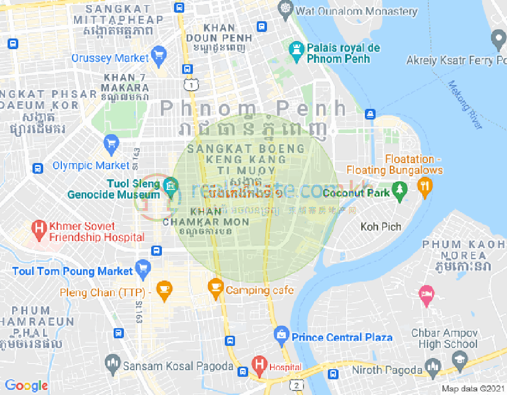 แผนที่ BKK 1, บึงเกงกอง, พนมเปญ