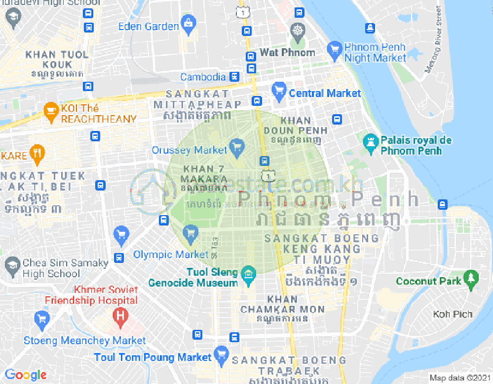 107, Boeung Prolit分区, 马卡拉区, 金边地图