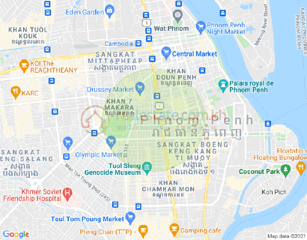 134, Boeung Prolit分区, 马卡拉区, 金边地图