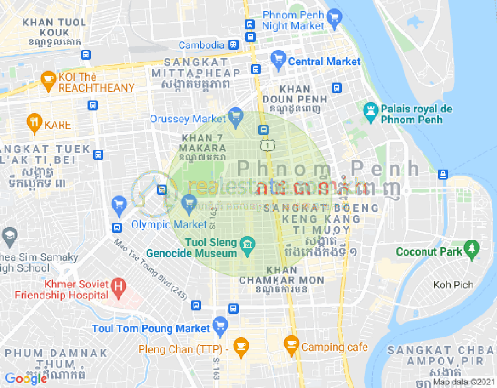 Boeung Prolit分区, 马卡拉区, 金边地图