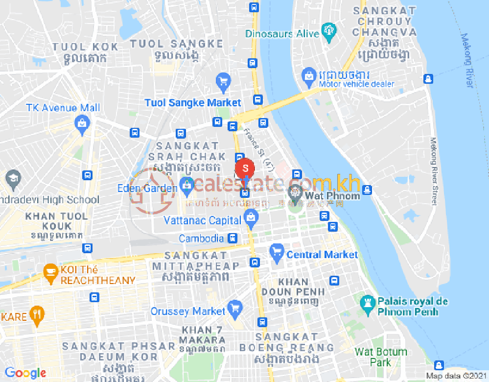 斯拉甲, 隆边区, 金边地图