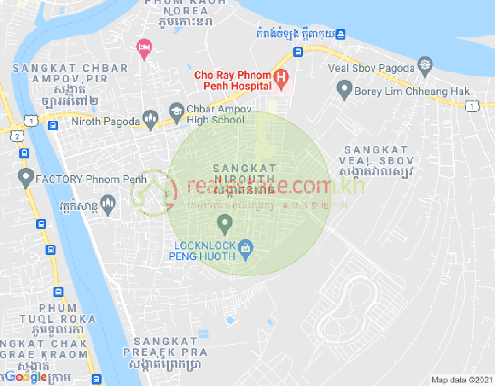 แผนที่ นิรุต, จบาร์อำเปา, พนมเปญ